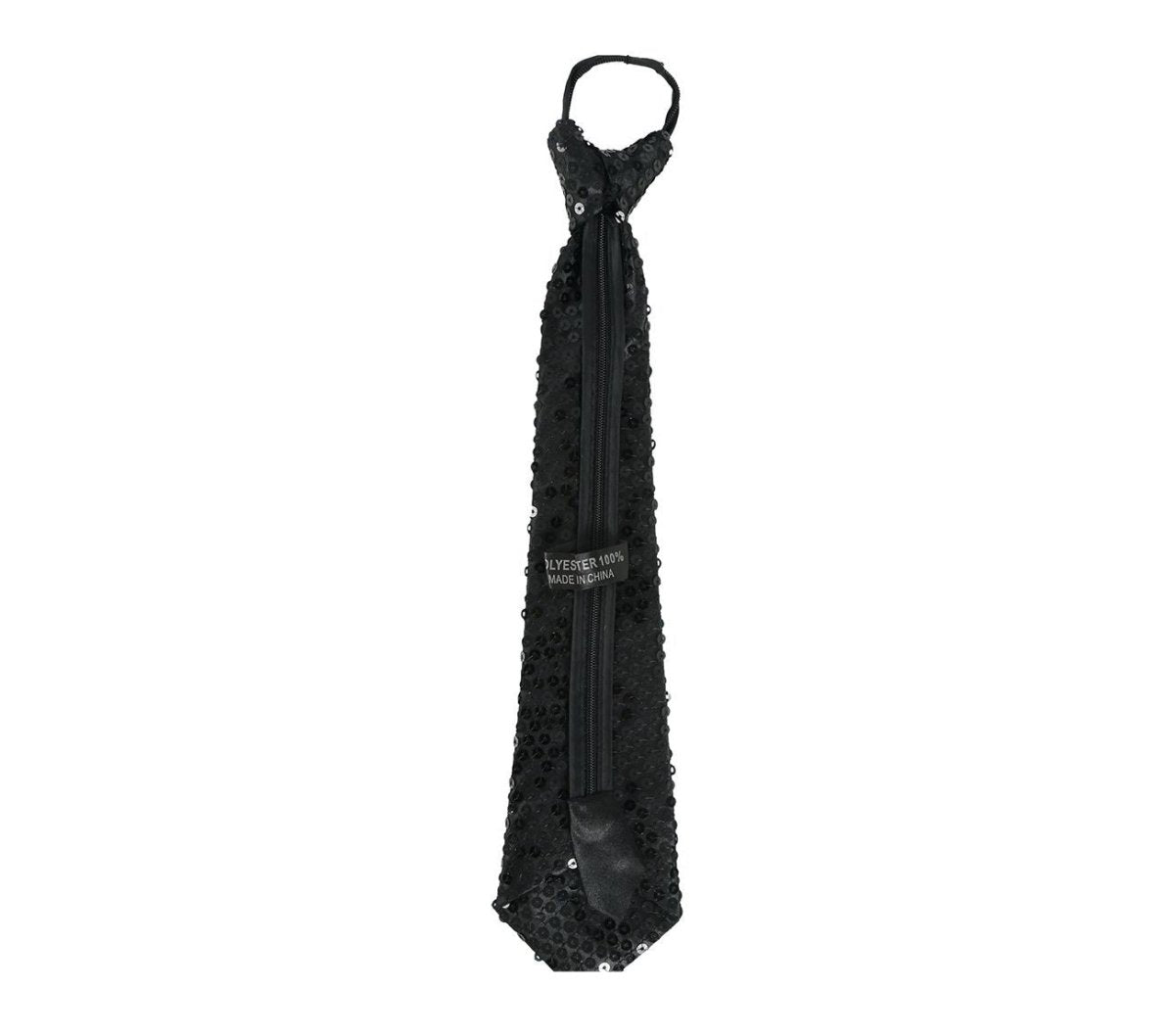 Zwarte Stropdas Glitter Paillet