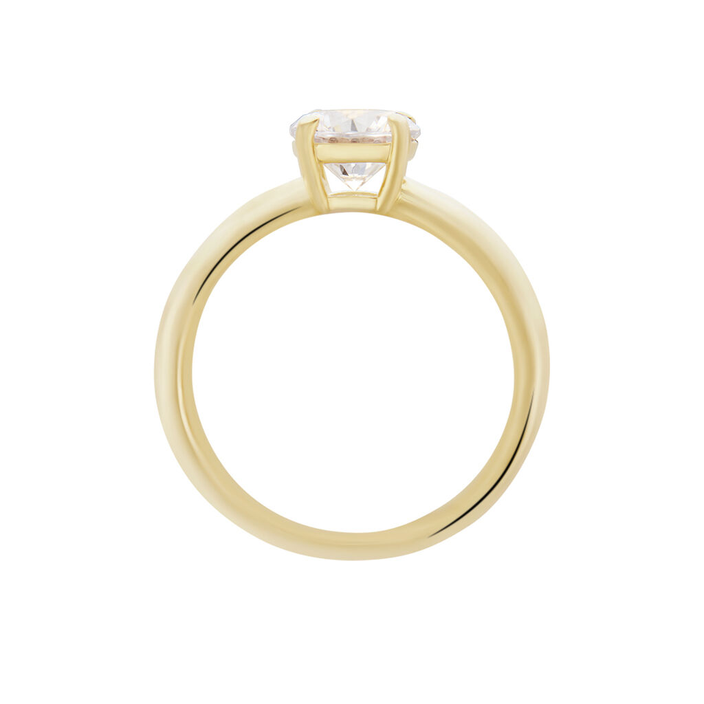 Bague Gen Plaqué Or Oxyde De Zirconium