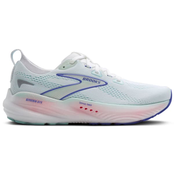 Chaussure running BROOKS GLYCERIN GTS 22 W WHITE/LIMPET SHELL/AMPARO BLUE