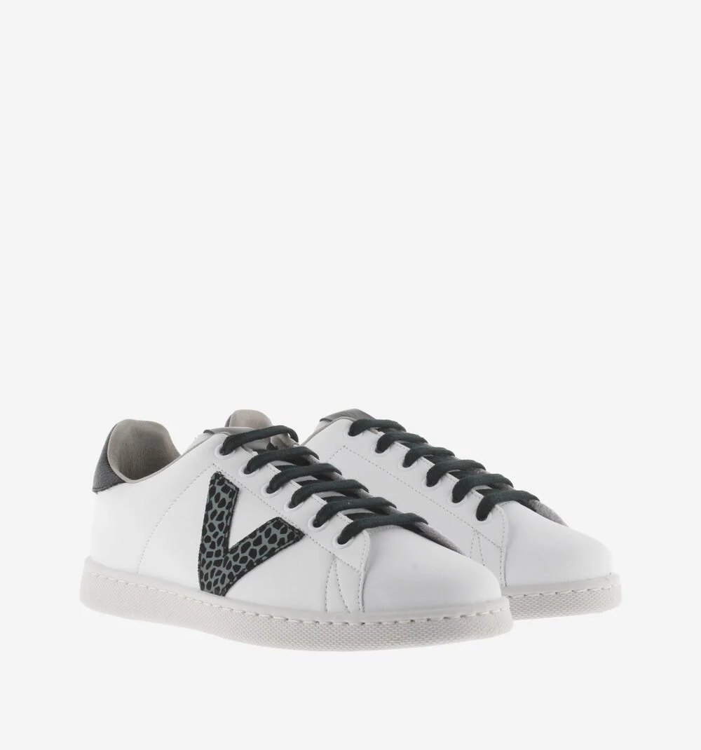 TENIS FAUX LEATHER & ANIMAL PRINTVERDE