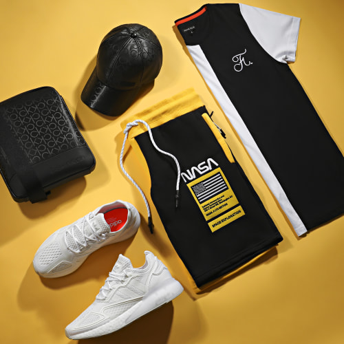 Short Jogging Half Colors Limited Edition Noir Jaune
