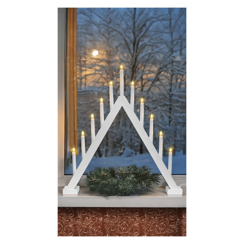 Stor adventslysestake LED 65 cm