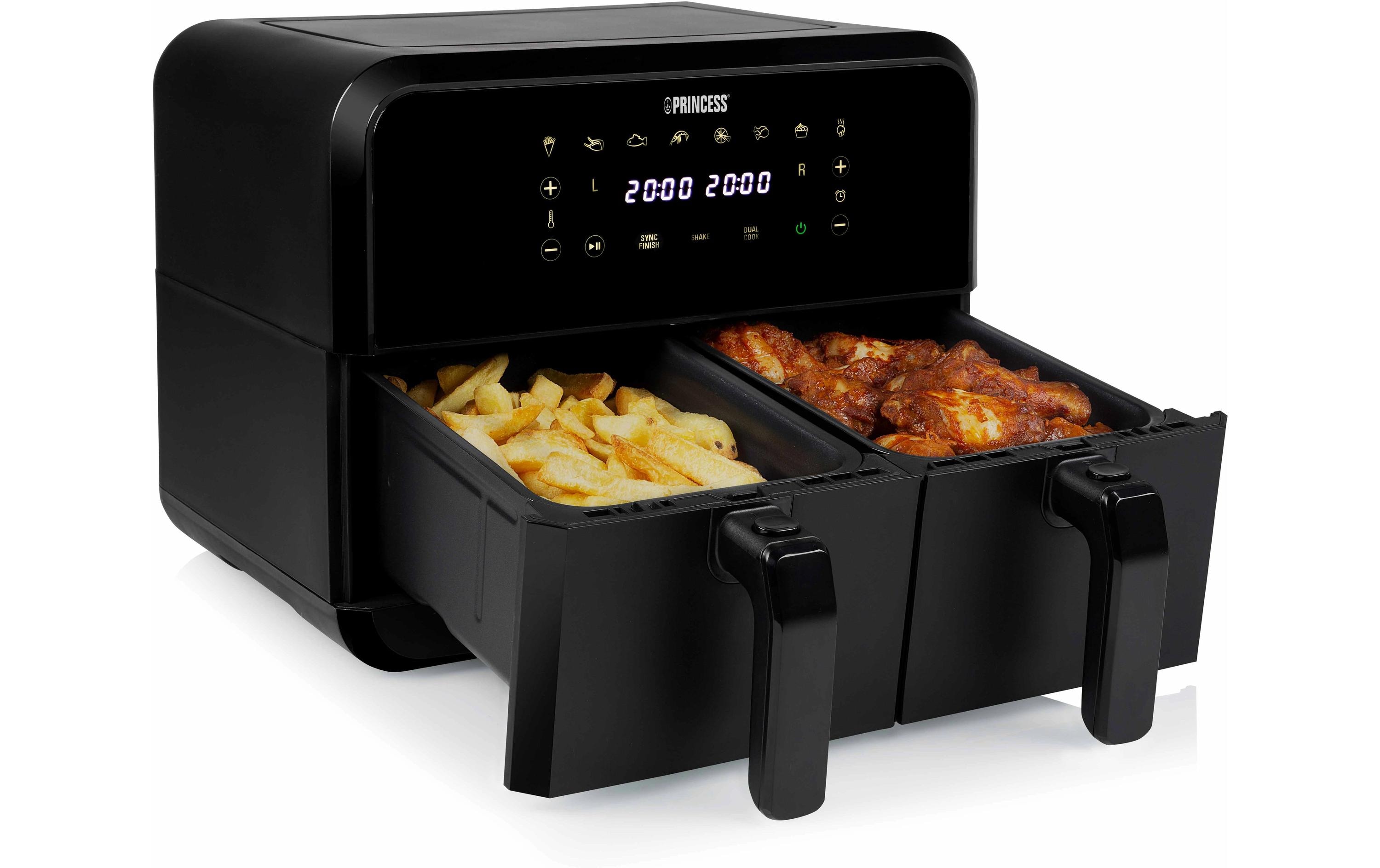 Heissluft-Fritteuse 182068 Double Basket Airfryer 8 l<br>Heissluftfritteuse mit Doppelkorb