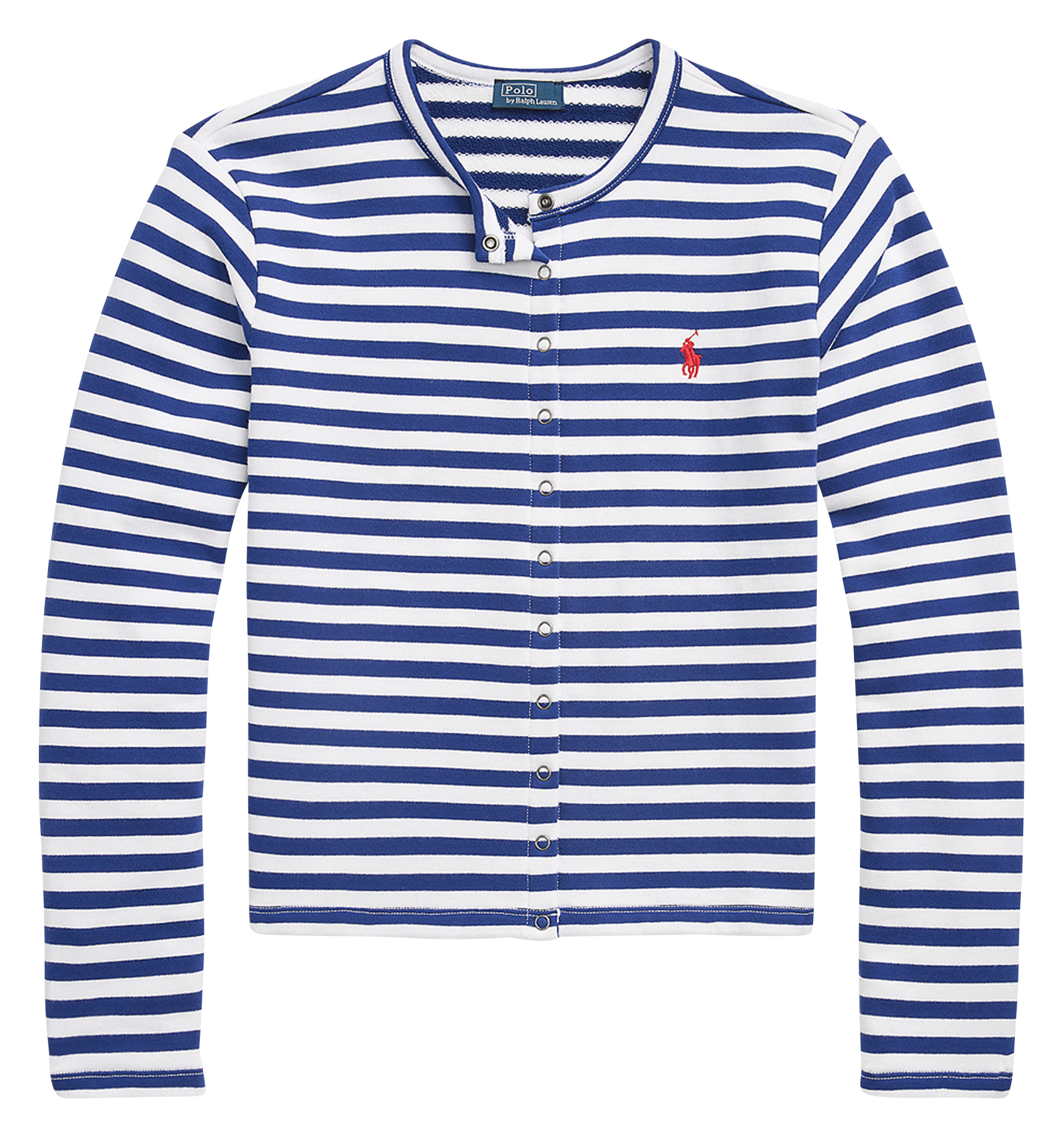 Cardigan ajusté en coton mélangé | Bleu