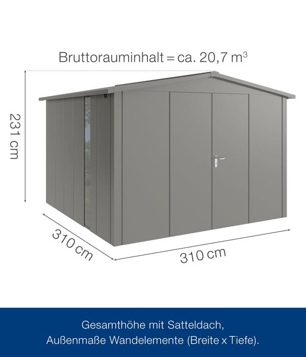Hörmann Metallgerätehaus Juno JSD14 L-Sk