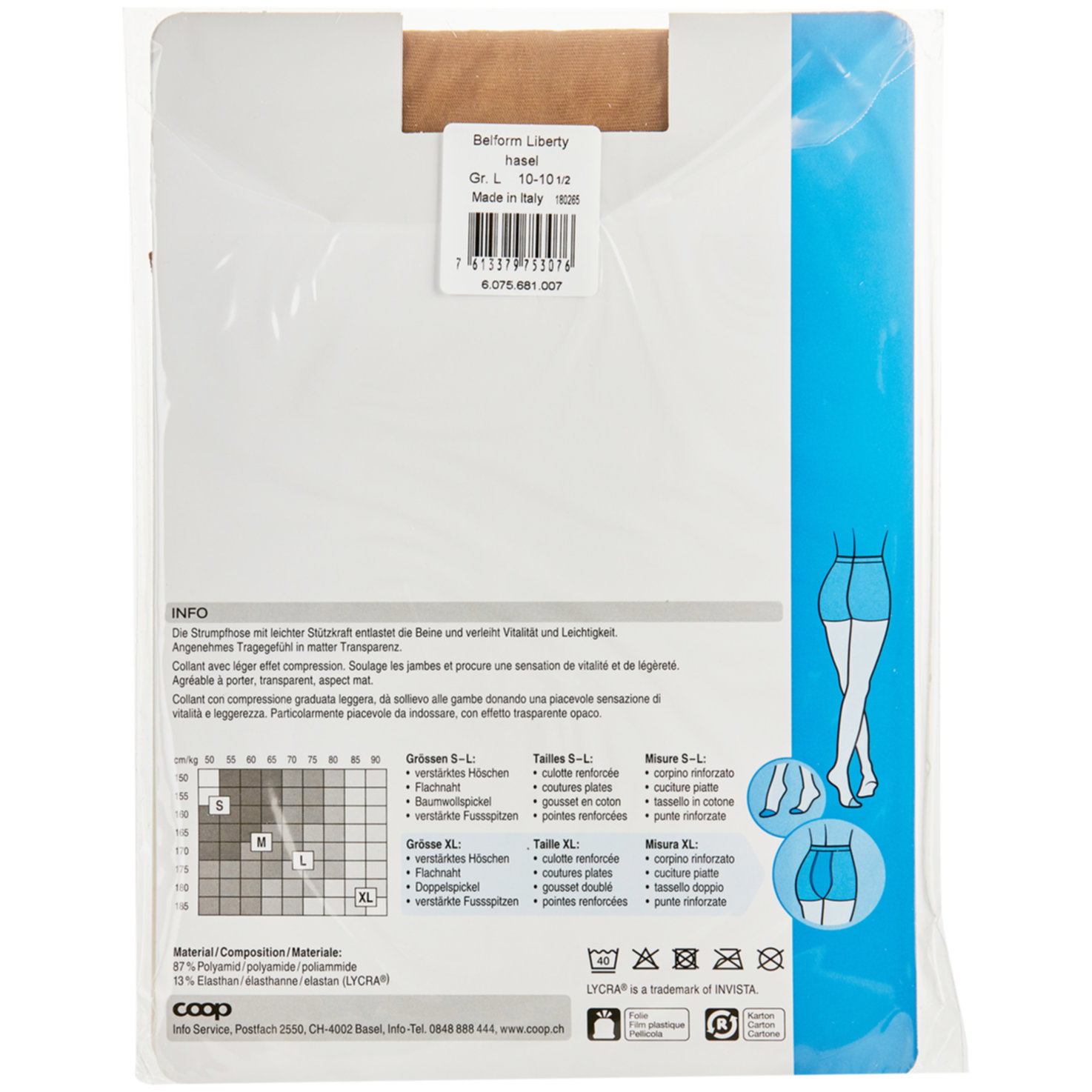 Avela Strumpfhose Belform Liberty Hasel