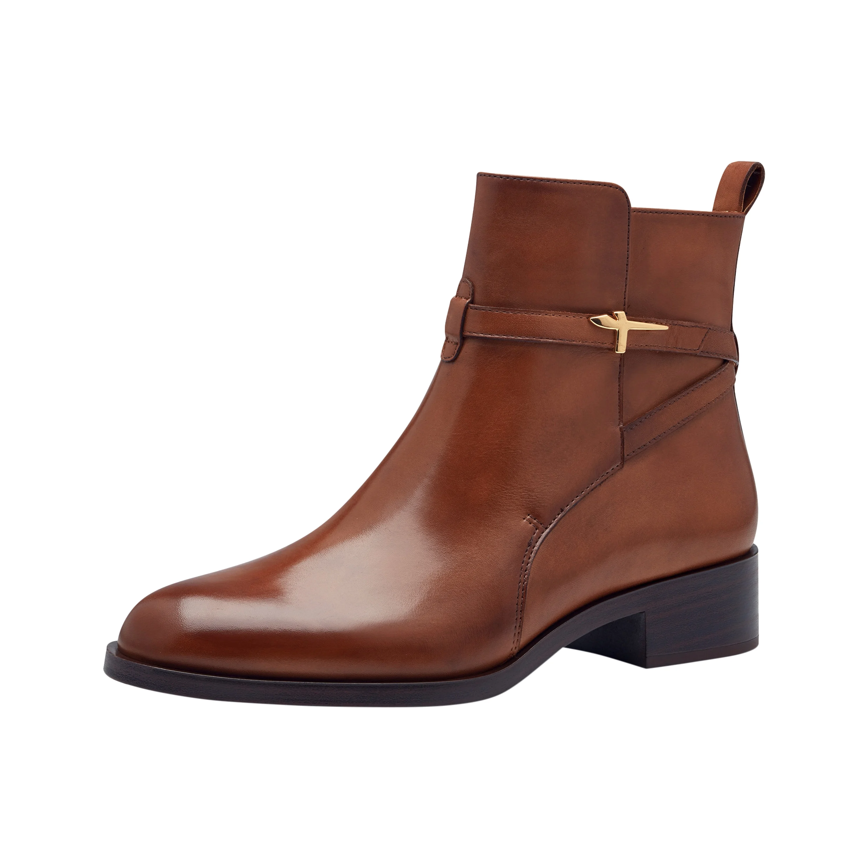 Bottines cuir | Marron
