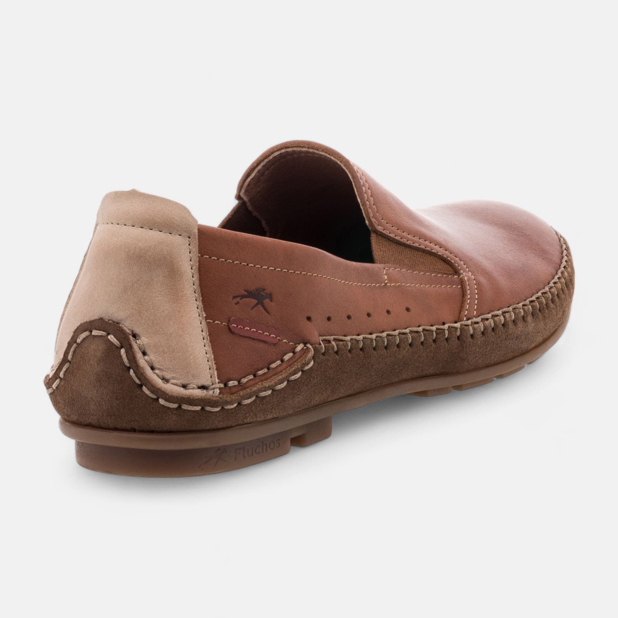 Mocassins Homme en cuir cognac