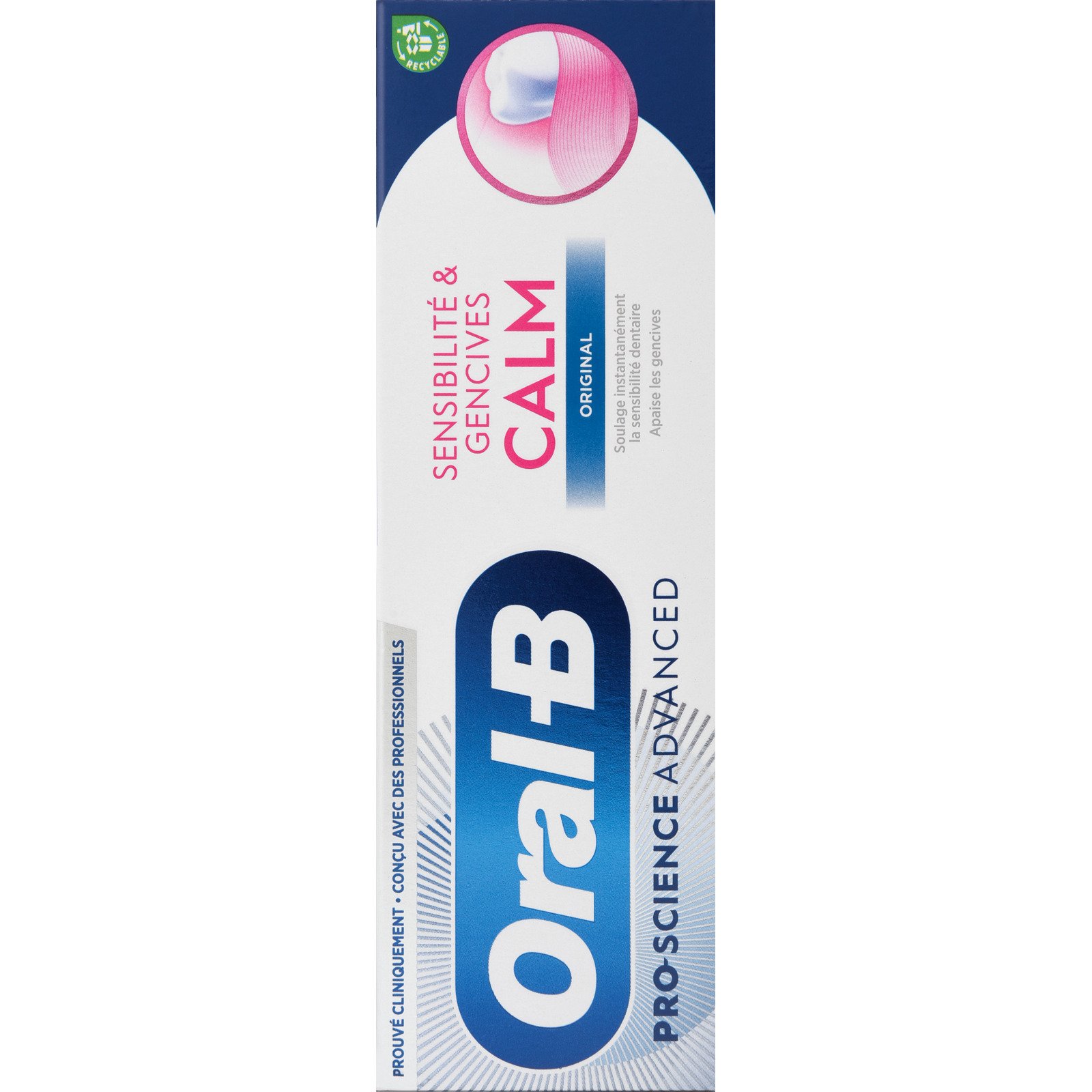 Oral-B PRO-SCIENCE ADVENCED Zahnpasta für sensibles Zahnfleisch, 3x 75 ml
