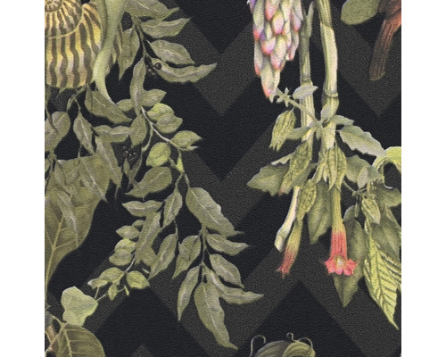 Vliesbehang 37990-1 Michalsky 4 - Verandering is goed Jungle zwartgroen