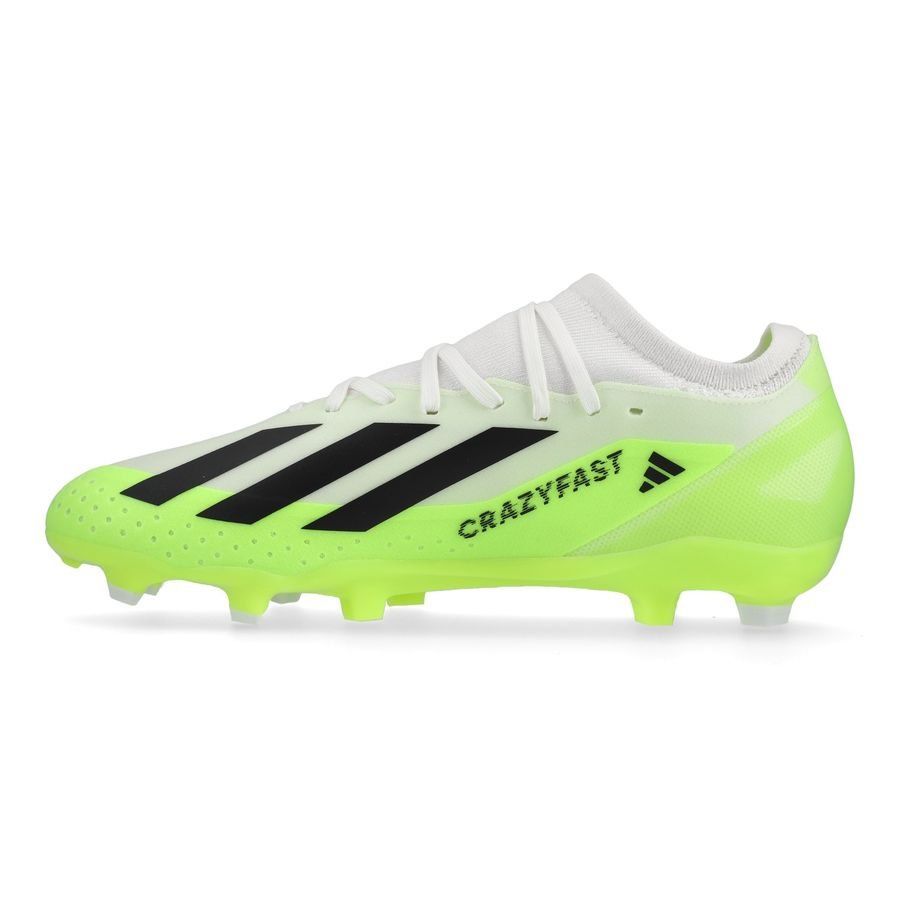 adidas X Crazyfast .3 FG Crazyrush - Blanc/Noir/Lucid Lemon