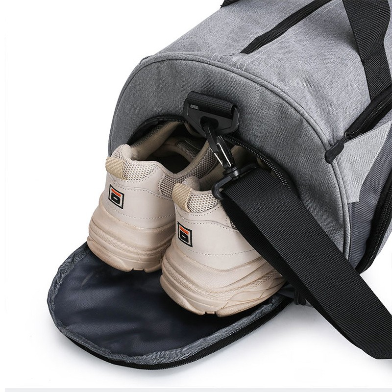 (50x25cm) Wasserabweisende Sporttasche Reise Tasche mit Schuh- / Nassfach - Blau