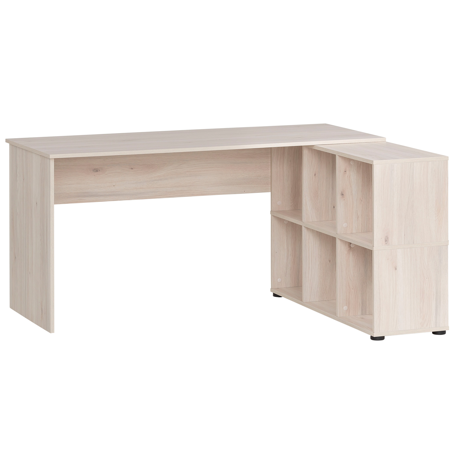 Eck-Schreibtisch - Sandeiche - mit Regal - 150 cm