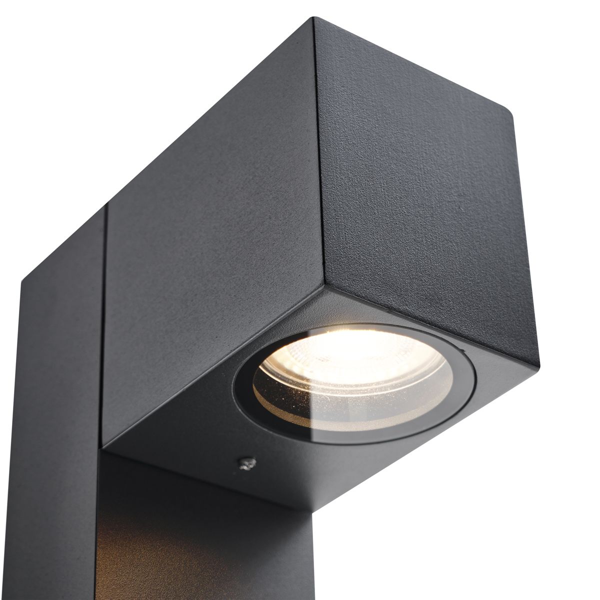 Moderne staande buitenlamp zwart 65cm met stopcontact IP44 - Baleno