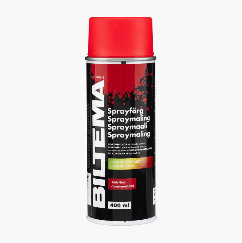 Spraymaling, fluorescerande, rød, 400 ml