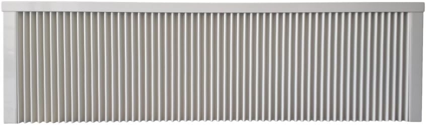 Elektroheizung - Radiator - 2000 Watt - im Set - inkl. Standfüße und 1,8m Anschlusskabel - Integriertes Thermostat mit Ein-/Ausschalter und Kontrollheizleuchte - Maße: (LxHxT) 1330x380x80