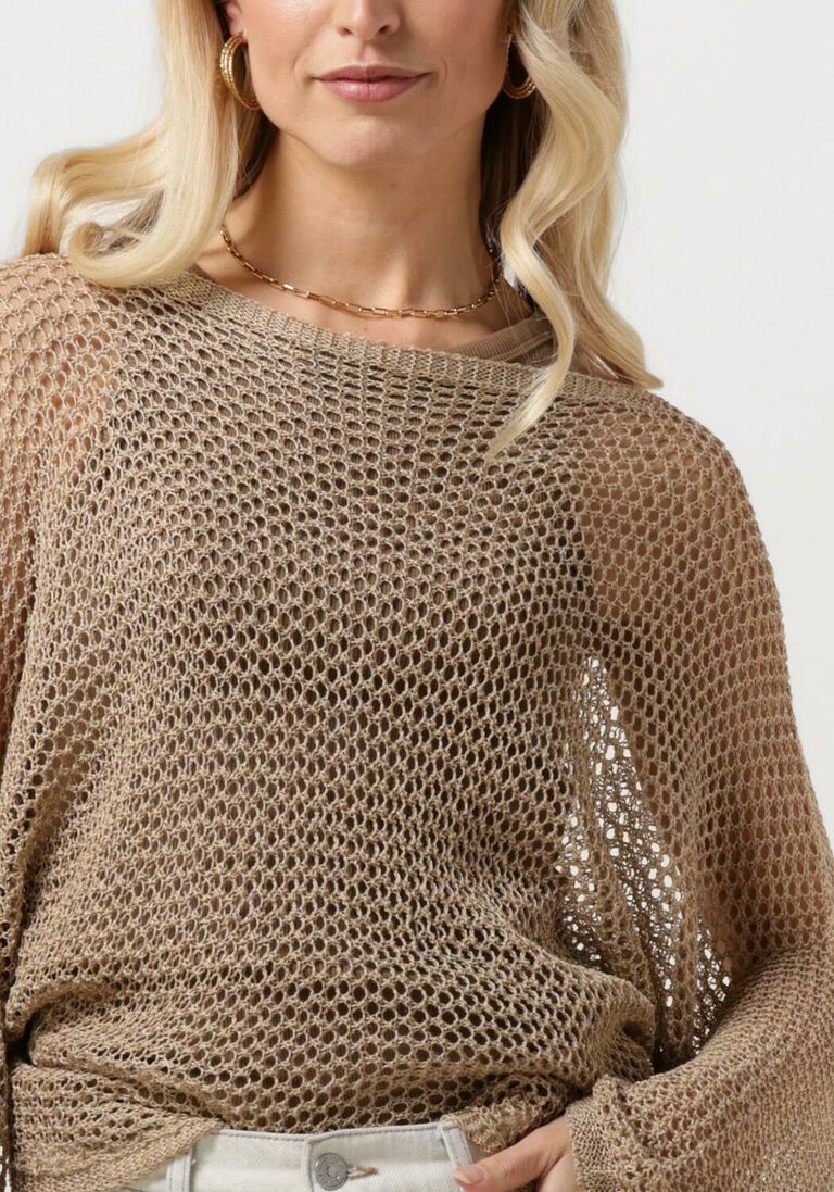 RESORT FINEST beige resort finest trui crochet sweater