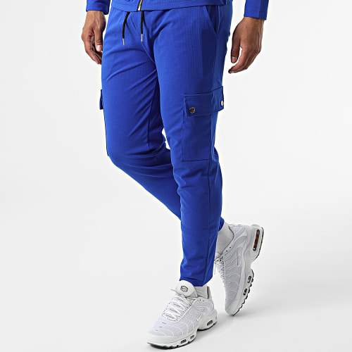 Ensemble Veste Zippée Et Pantalon Cargo 22019-22018 Bleu Roi