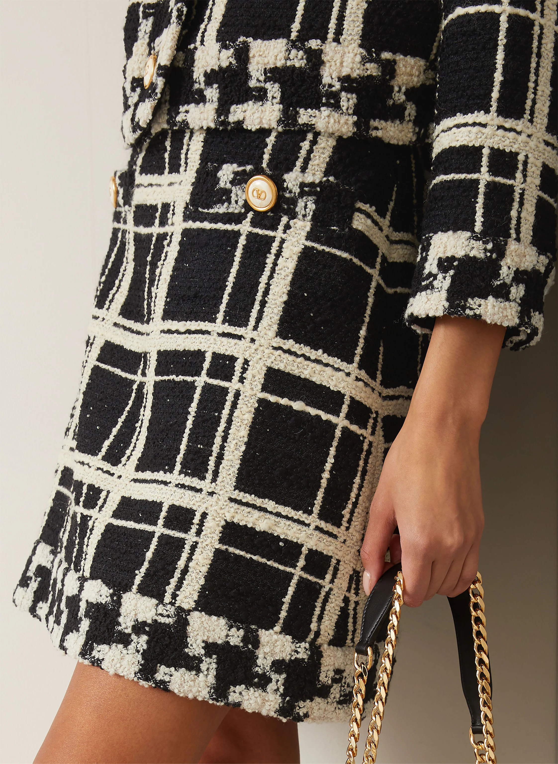 VALENTINO Tweed-Rock