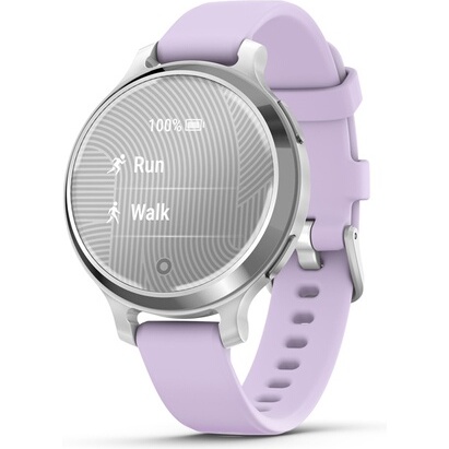 Montre connectée Garmin Lily 2 Active Argent avec bracelet en silicone Violet