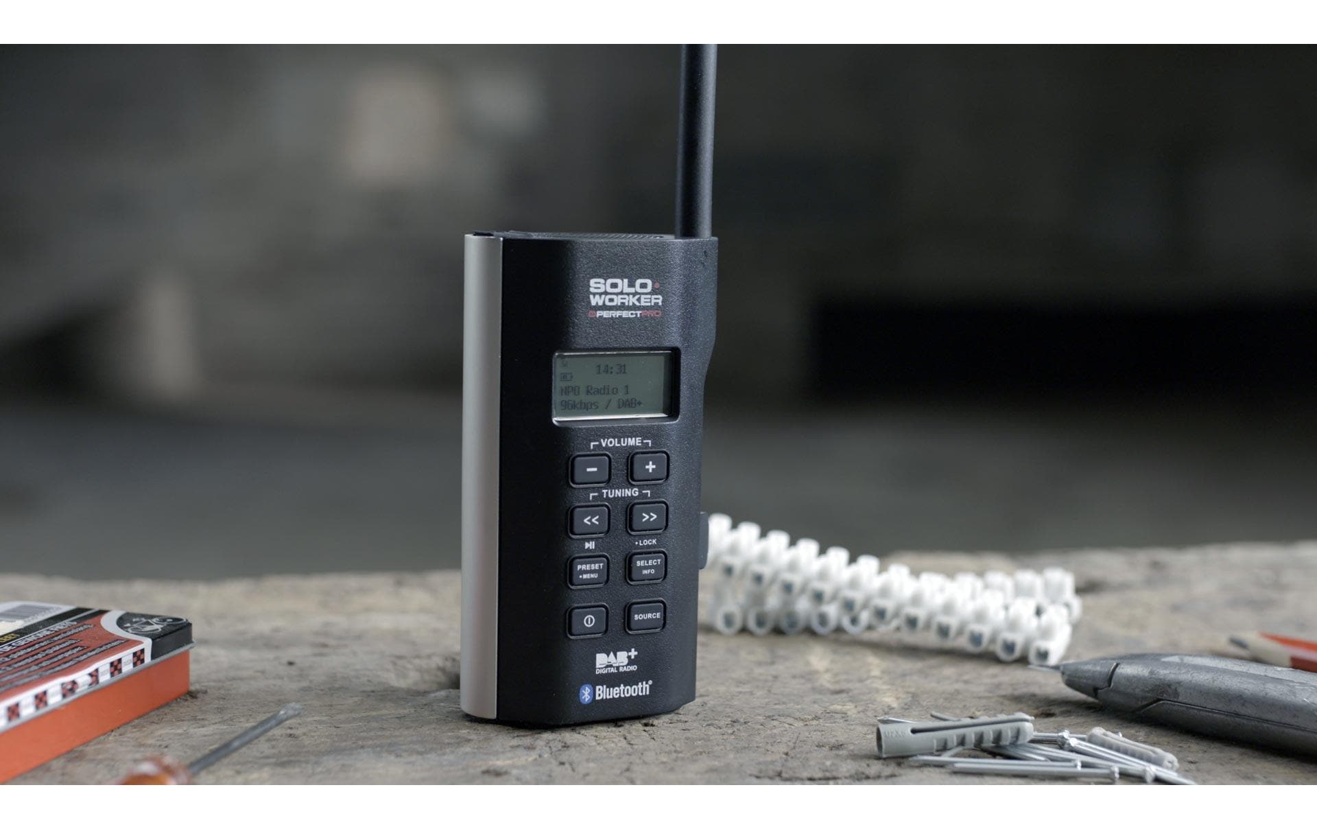 DAB+ Radio SOLOWORKER Schwarz<br>Das ultimative Taschenradio