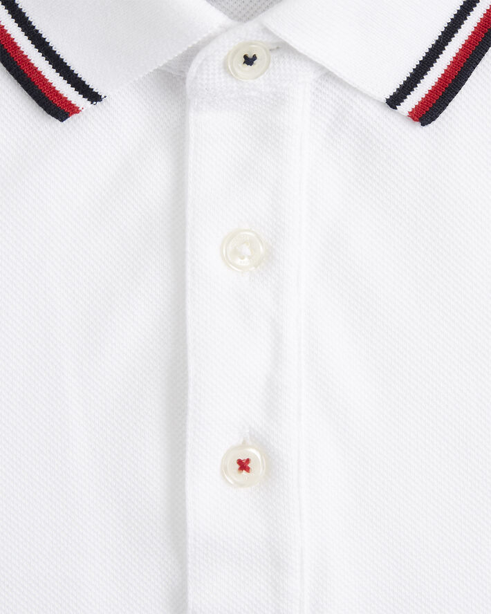 Tommy Hilfiger CORE TOMMY TIPPED SLIM POLO White