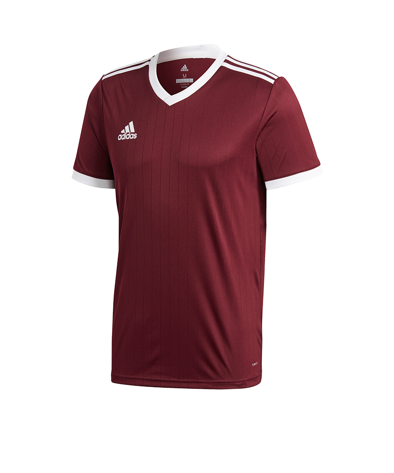 adidas Tabela 18 Trikot kurzarm Dunkelrot Weiss