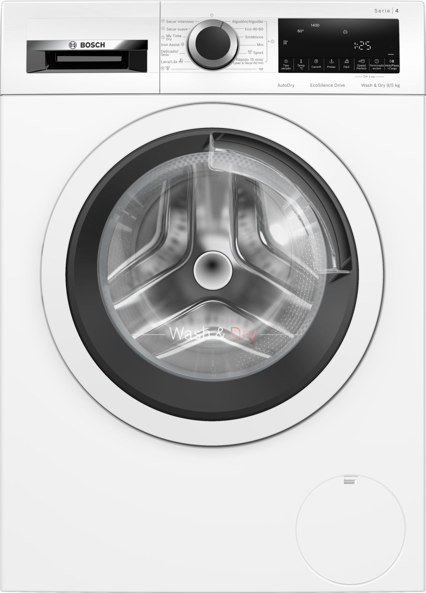 Lavadora-secadora Série 4 9/5 kg 1400 rpm WNA13401ES