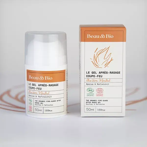 Gel pós-barba Beau & Bio Certified Organic Fire-Cut 50ml