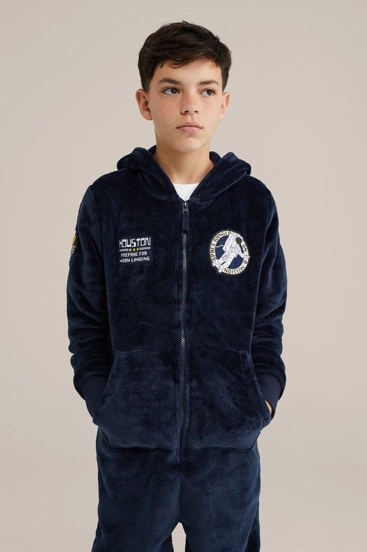 WE Fashion - Jongens Onesie - Regular Fit - Met Capuchon - Lange Mouwen
