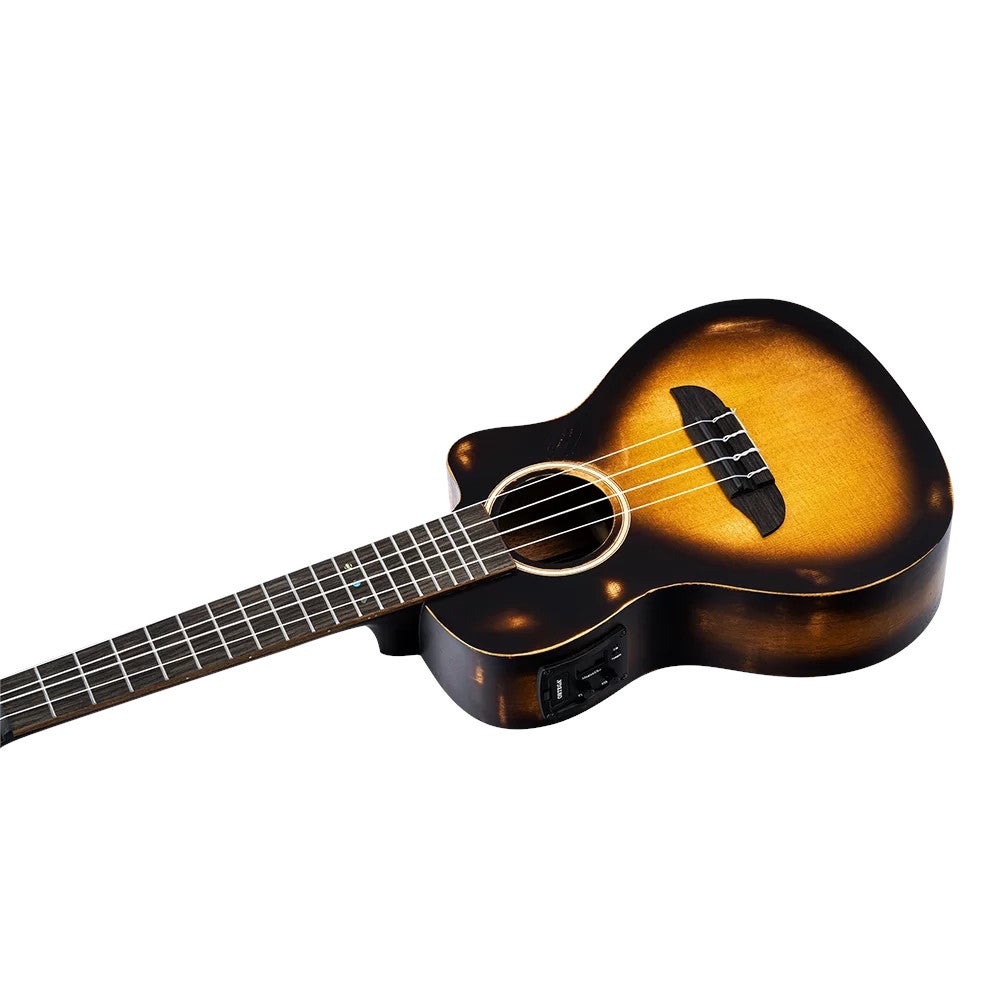 Ortega DSSUITE-UKE The Private Room Tobacco Burst E/A concert ukelele met gigbag