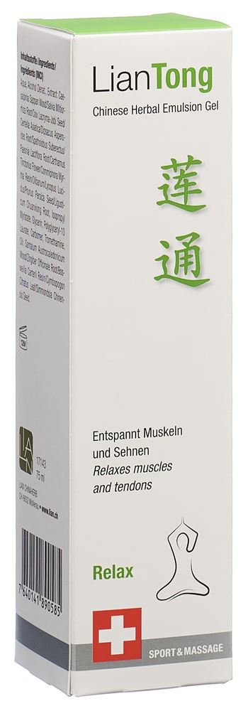 LIANTONG Chinese Herbal Emulsion Gel Gel Relax Disp 75 ml