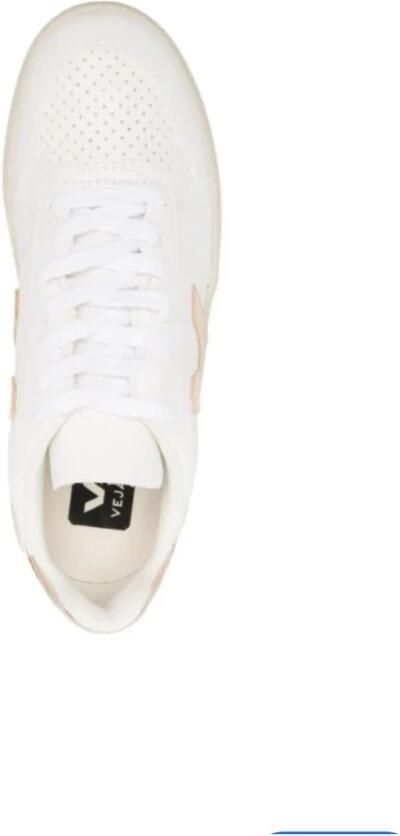 Veja V-10 Chromefree Leather Sneakers Wit Platine Vx0502935 White