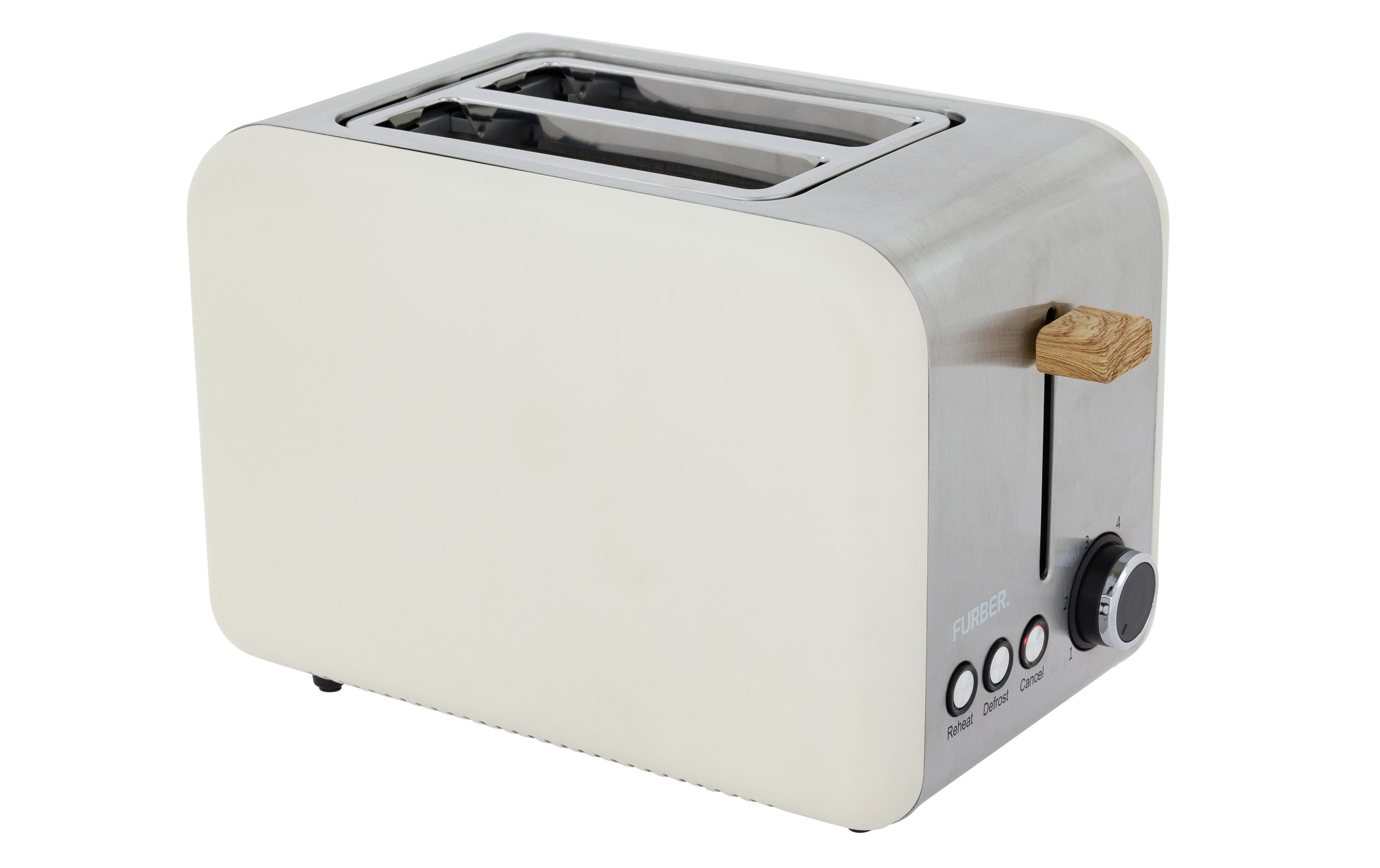 Toaster Hepburn BeigeGleichzeitiges Rösten von 2 Toastscheiben