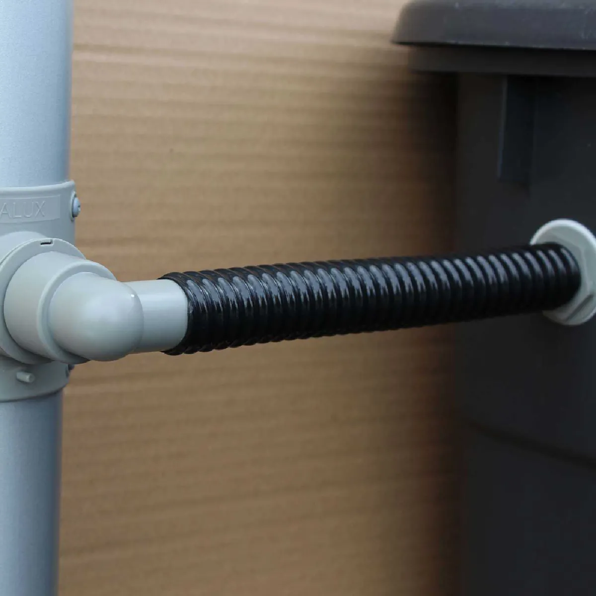 Optimo Collecteur d'eau gris 80 mm - Circulaire