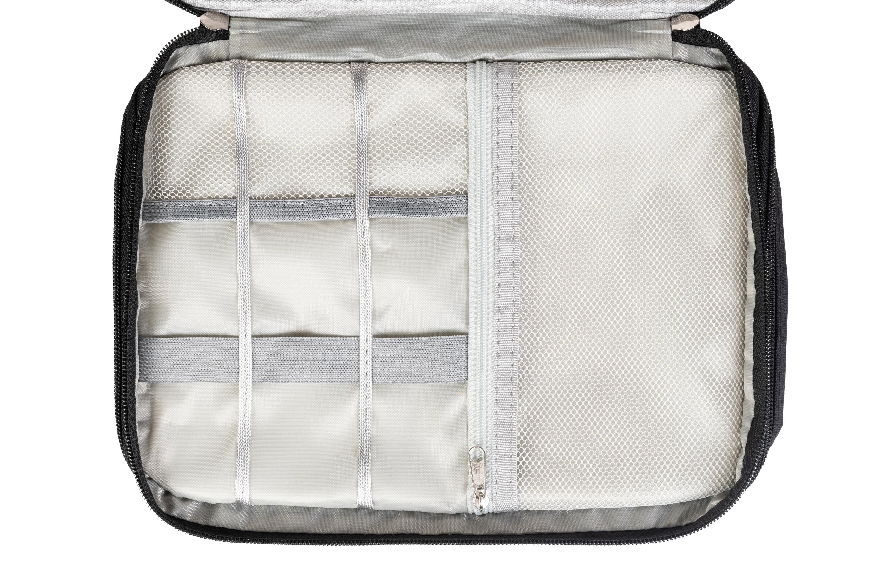 Reisetasche Tech-Zubehör Maxi, SchwarzZubehörtasche für Powerbank, Ladegerät, USB-Stick, Kabel und mehr