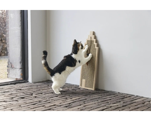 Krabplank ontworpen door Lotte Berit, hout, zeegras, 20 x 3 x 60 cm, beige