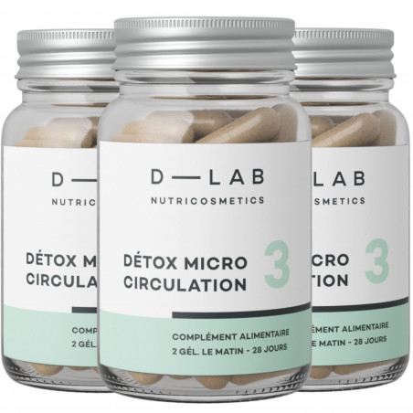 D-LAB NUTRICOSMETICS Detox microcirculation 3 mois