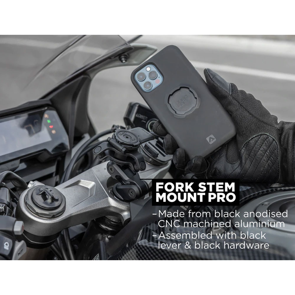 Fork Stem Mount Pro Universal Lenkergabel Halterung mit Sicherungsverschluss (QLM-FSM-PRO) - Schwarz