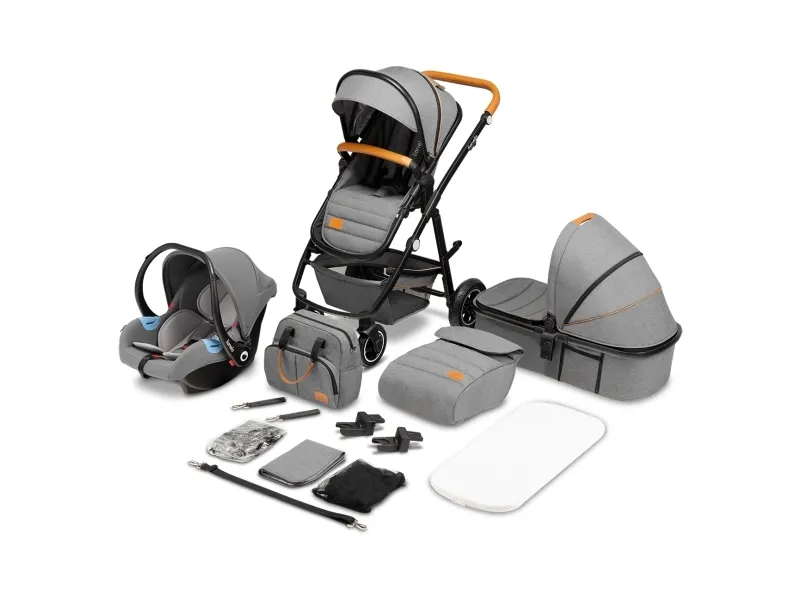 Lionelo Strollers - Lo-Amber 3In1 Grey Stone