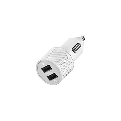 (24W) Premium Dual USB A Auto KFZ Ladegerät Schnellladegerät für Zigarettenanzünder (78-52701) - White