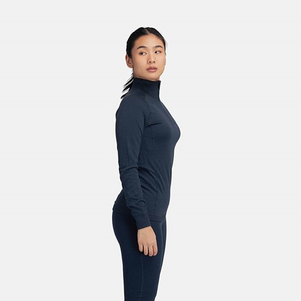 Tufte Bambull Half Zip, Dame<br>Deilig høyhalset genser i Bambus og merinoull!