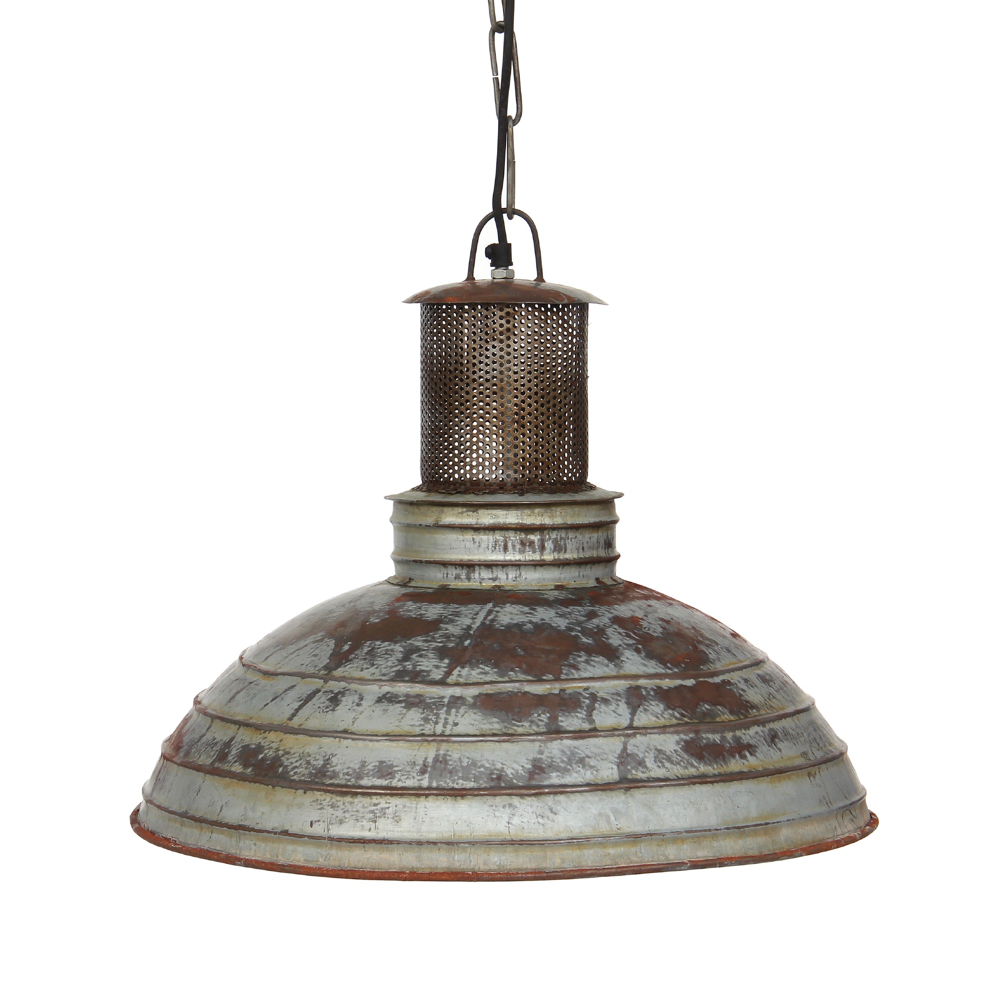Leuchte 'Strainer', grau, braun, Ø 48 cm, H 39 cm von fischer's lagerhaus