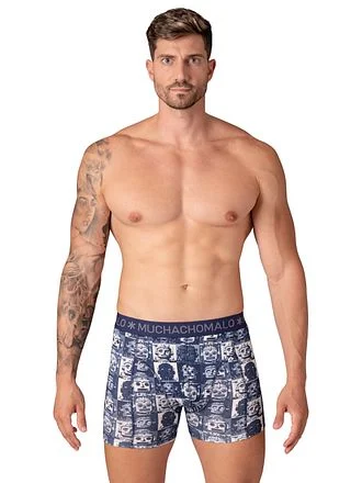 Muchachomalo Boxershorts 3-Pack Robot Heads U-ROBOTHEADS1010--Print/Print/Blue kopen