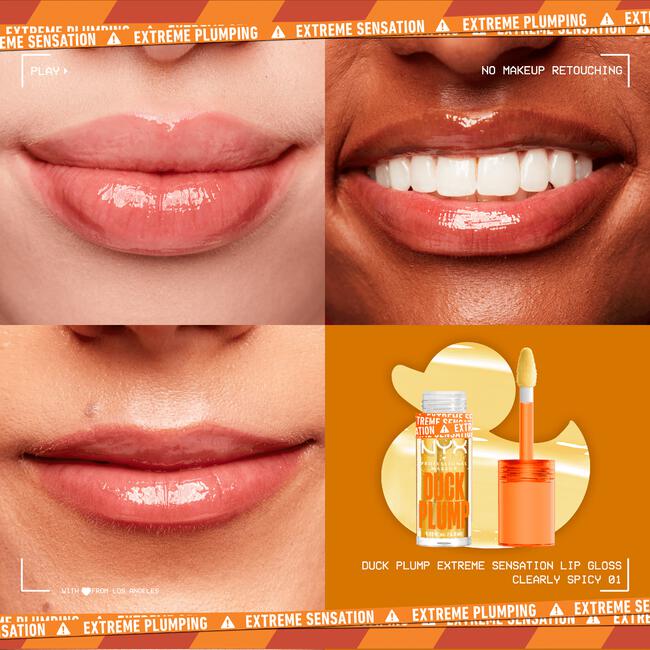 NYX Professional Makeup Duck Plump Lip Plumping Laquer Lipgloss 1 Clearly Spicy