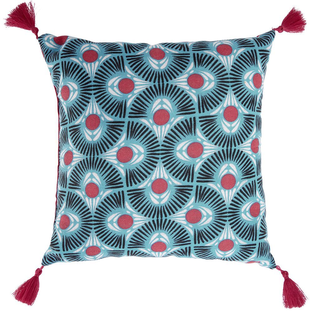 Coussin carré motif imprimé 40x40cm