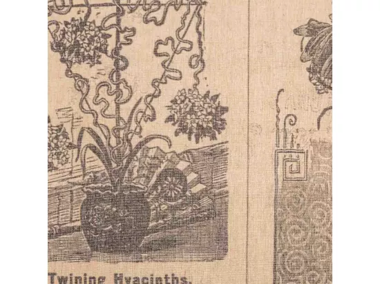 Toile parchemin imprimée sur tissu 55x75x2,5h