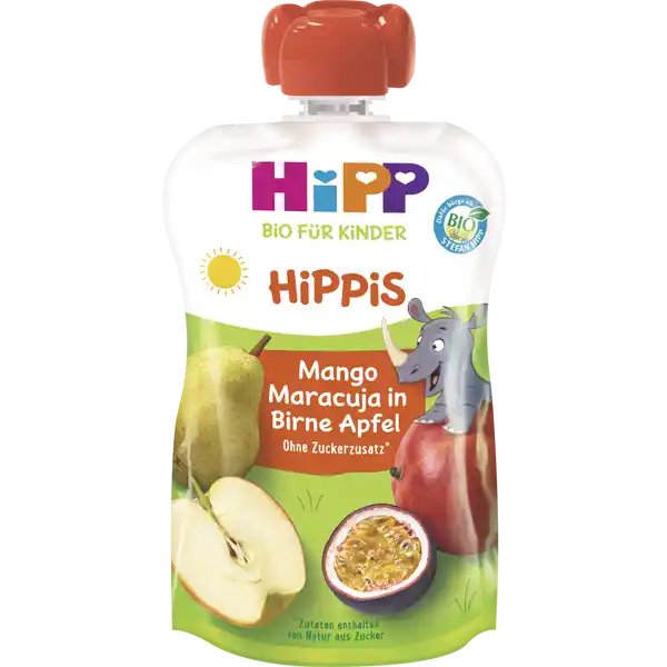 Bio Hippis Mango-Maracuja in Birne Apfel