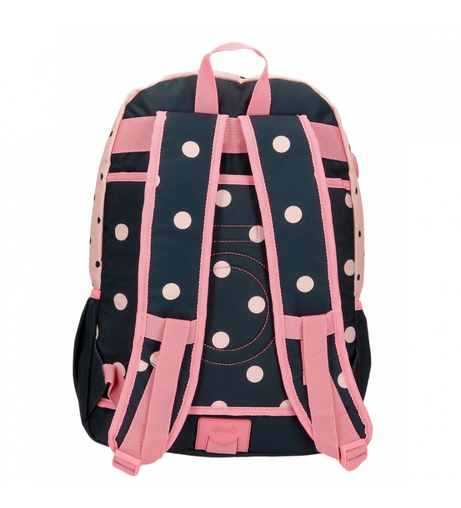 Enso Mochila EnsoFriends Together doble compartimento adaptable rosa