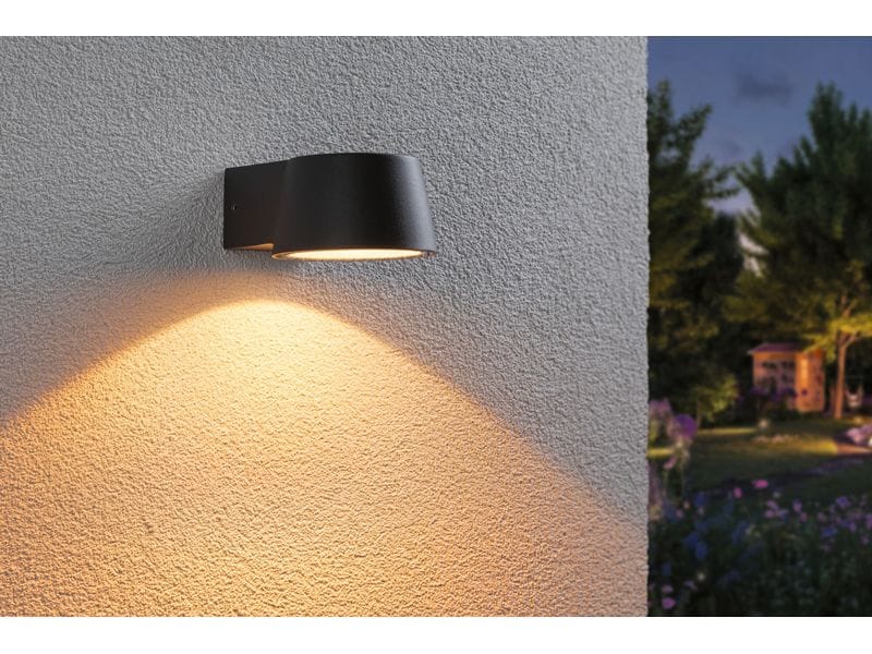 Paulmann Wandleuchte Capea 230 V Anthrazit Insektenfreundliche LED Aussenwandleuchte